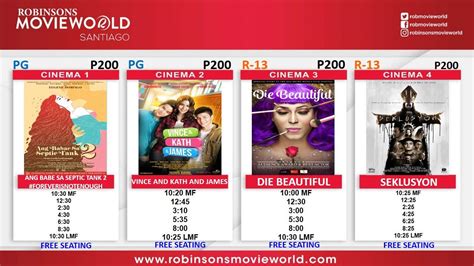 robinsons movieworld santiago - now showing|Robinsons Place Santiago Movie Schedule .